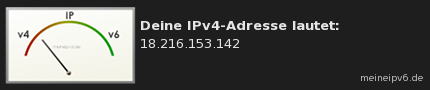 Deine IPv6- oder IPv4-Adresse